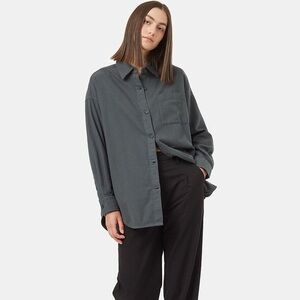 NWT Tentree Fernwood Flannel Shirt in Urban Green